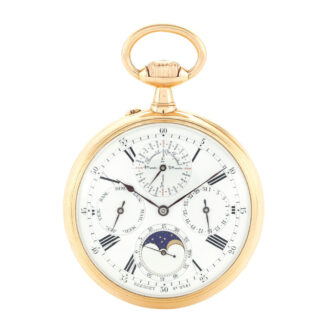 Swiss gold perpetual calendar lever watch Circa 1879