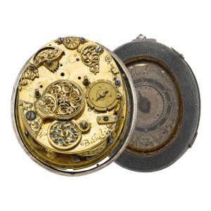 Dutch silver oval pair cased alarm watch Circa 1600-1648