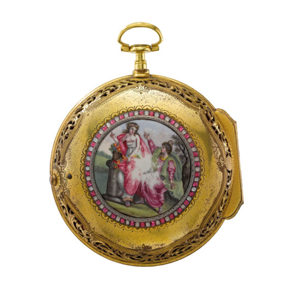 English gilt metal verge for Chinese market Circa 1780