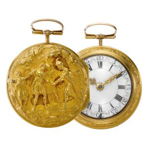 English gold repoussé verge pocket watch Circa 1763