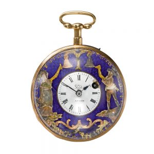 French gold quarter repeating automaton Circa 1760