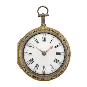 English silver quarter repeating verge Circa 1760