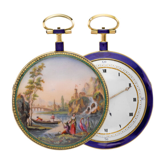English center seconds cylinder watch Circa 1790
