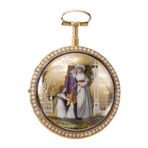 Unusual Swiss quarter repeating watch Circa 1750-1800