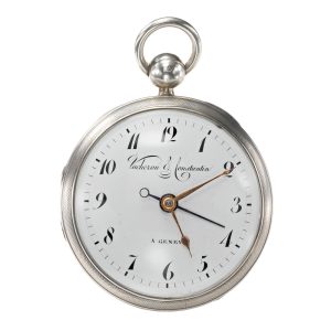 Rare Swiss silver verge watch with alarm Circa 1827