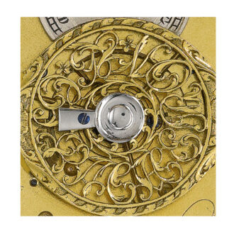 Rare Swiss silver verge watch with alarm Circa 1827