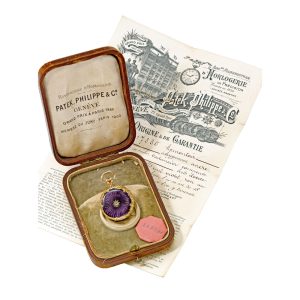 Swiss ladies open faced pendant watch Circa 1901