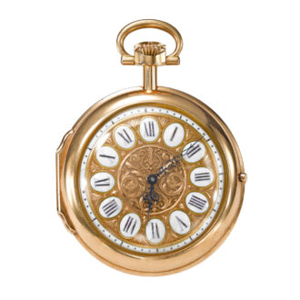 Probably unique gold and enamel watch Circa 1883