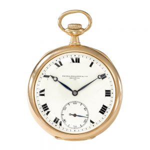Swiss 14 carat gold open faced lever watch Circa 1919