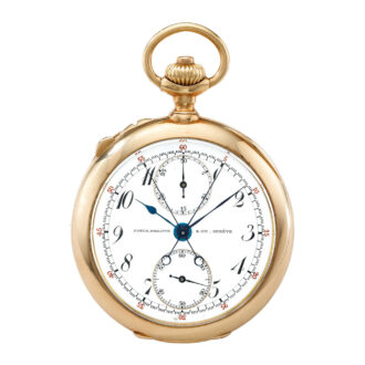 Swiss gold split second chronograph Circa 1899 Swiss gold split second chronograph Circa 1899