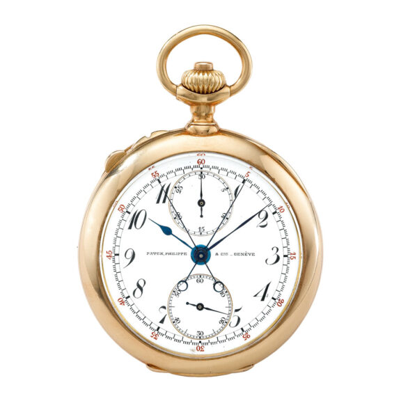 Swiss gold split second chronograph Circa 1899 Swiss gold split second chronograph Circa 1899