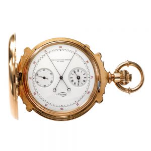 Fine, rare Swiss split second chronograph Circa 1882