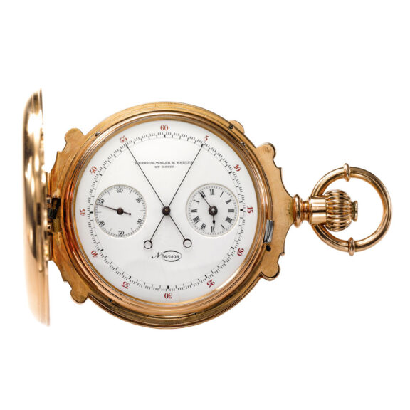 Fine, rare Swiss split second chronograph Circa 1882