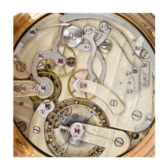 Fine, rare Swiss split second chronograph Circa 1882
