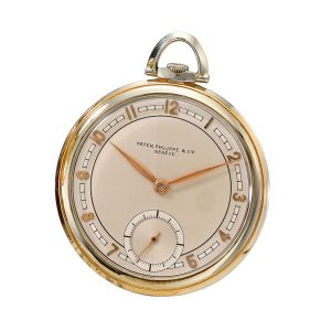 Swiss 18 carat white and rose gold lever watch Circa 1929