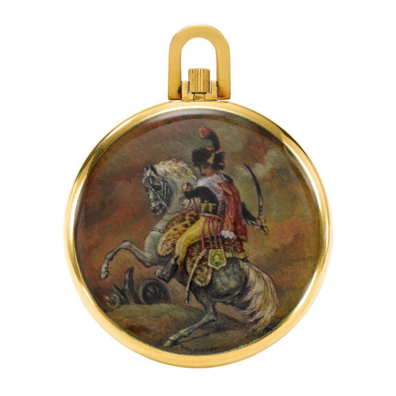 Lever with enamel scene of 'The Imperial Guard' Circa 1974