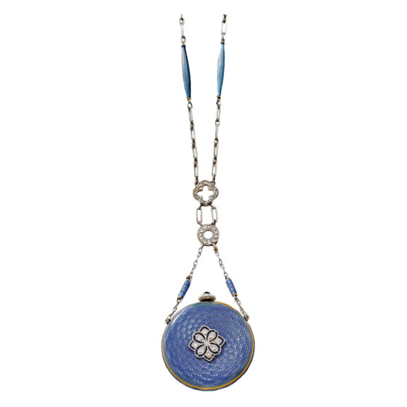 Swiss open faced ladies pendant watch Circa 1910
