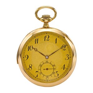 Swiss gold open faced minute repeater Circa 1910