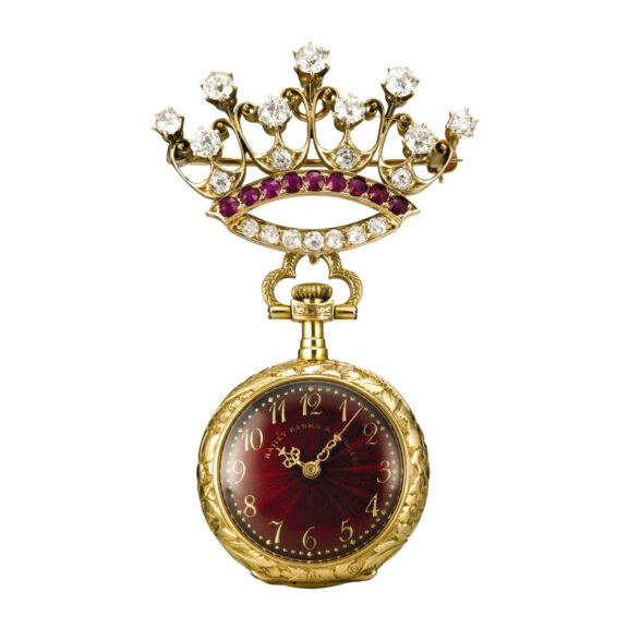 Fine American Art Nouveau watch with brooch Circa 1905