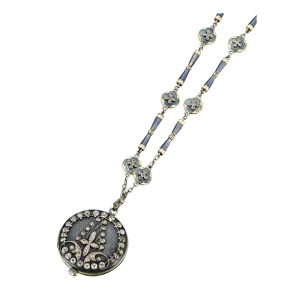 Swiss gold, enamel and diamond set lever Circa 1905