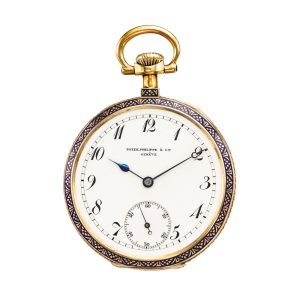 Swiss gold and enamel lever watch Circa 1903