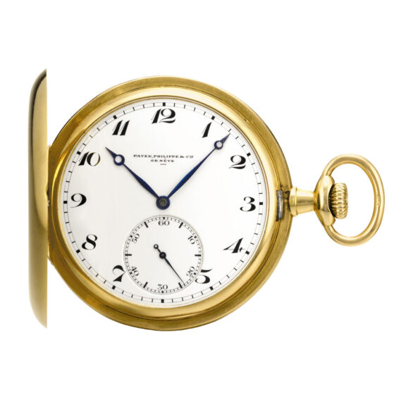 Swiss 18 carat gold full hunter pocket watch Circa 1919