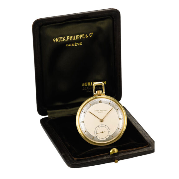Swiss gold open faced lever pocket watch Circa 1950