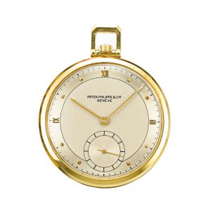 Swiss 18 carat gold open faced lever watch Circa 1949