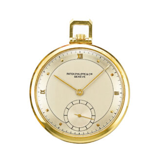 Swiss 18 carat gold open faced lever watch Circa 1949