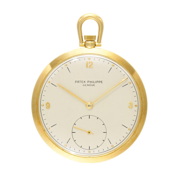 Swiss 18 carat lever watch in open face case Circa 1963