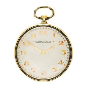 Swiss 18 carat gold and enamel lever watch Circa 1920