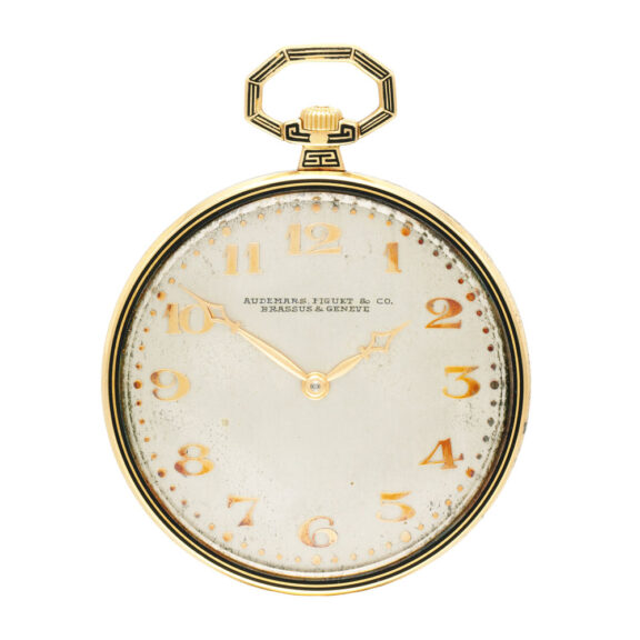 Swiss 18 carat gold and enamel lever watch Circa 1920