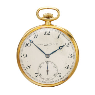 Swiss gold open faced lever pocket watch Circa 1920