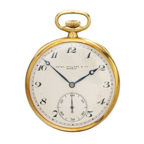 Swiss gold open faced lever pocket watch Circa 1920