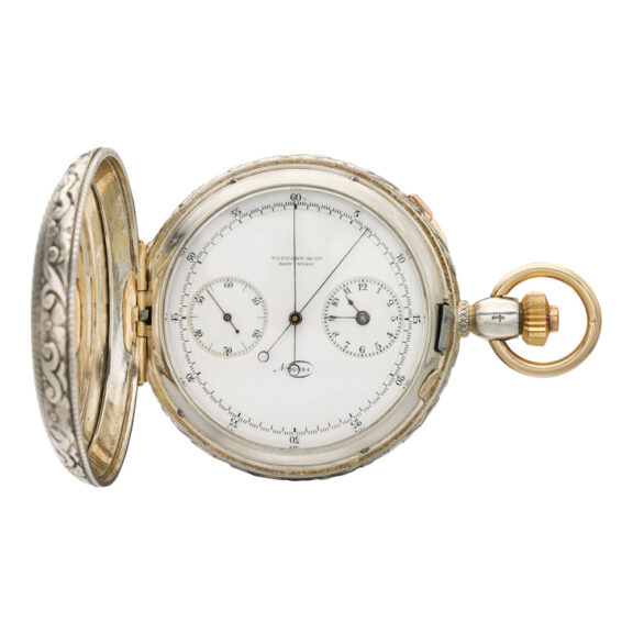 American full hunter split second chronograph Circa 1890