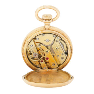 Swiss miniature half hunter cylinder watch Circa 1889