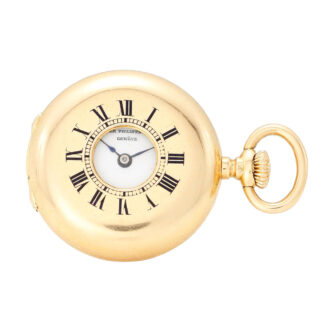 Swiss miniature half hunter cylinder watch Circa 1889