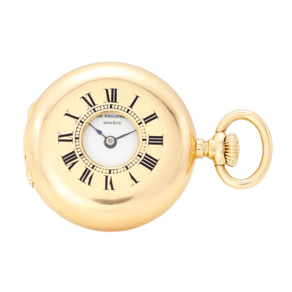 Swiss miniature half hunter cylinder watch Circa 1889 Swiss miniature half hunter cylinder watch Circa 1889