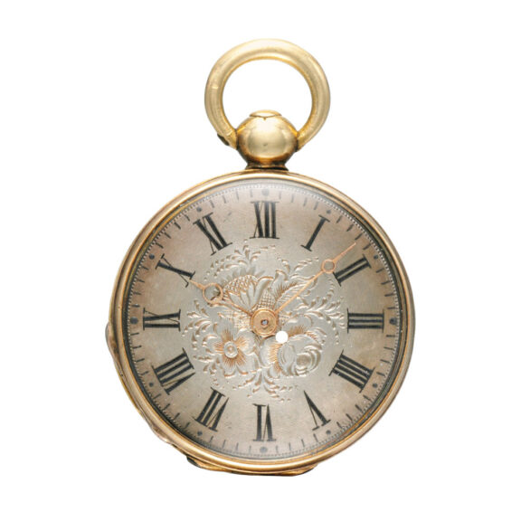 Fine and rare gold cylinder miniature watch Circa 1825