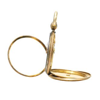 Fine and rare gold cylinder miniature watch Circa 1825