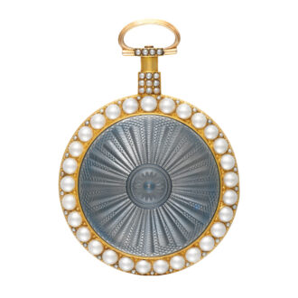 Fine English 18 carat gold open faced verge watch Circa 1790