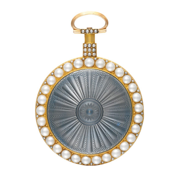Fine English 18 carat gold open faced verge watch Circa 1790