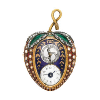 Swiss pendant watch in shape of a strawberry Circa 1810