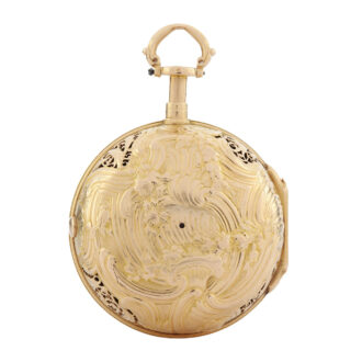 French gold quarter repeating verge watch Circa 1770 French gold quarter repeating verge watch Circa 1770