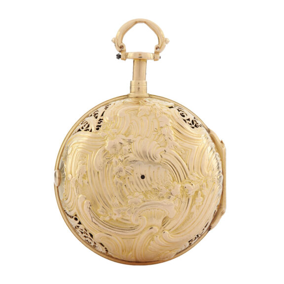 French gold quarter repeating verge watch Circa 1770 French gold quarter repeating verge watch Circa 1770