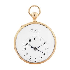 Swiss repeater with alarm and eccentric dial Circa 1800