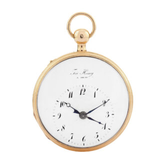 Swiss repeater with alarm and eccentric dial Circa 1800