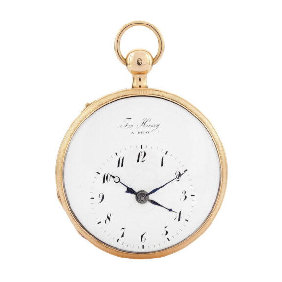 Swiss repeater with alarm and eccentric dial Circa 1800