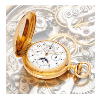 Swiss gold full hunter chronograph repeater Circa 1916