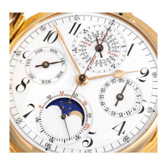 Swiss gold full hunter chronograph repeater Circa 1916 Swiss gold full hunter chronograph repeater Circa 1916